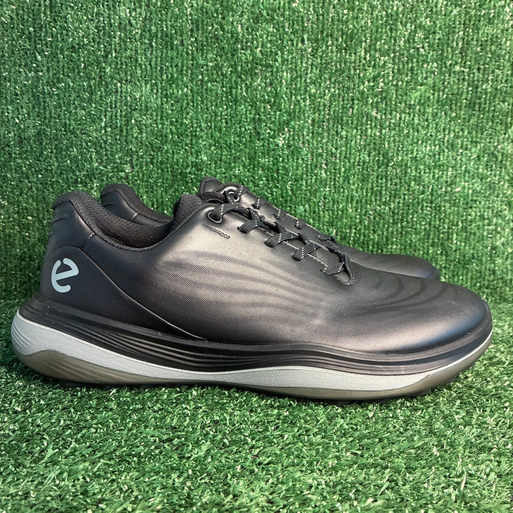 NEW ECCO LT1 Hybrid Waterproof Spikeless Athletic Golf Shoes Black Mens 10-10.5